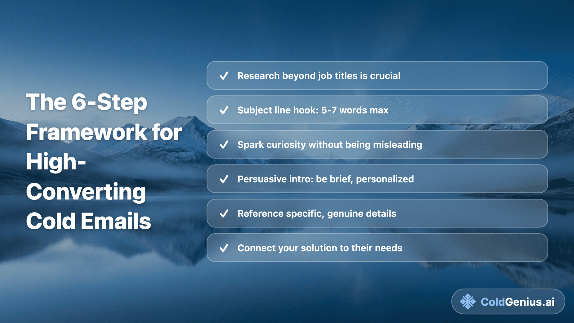 The 6-Step Framework for High-Converting Cold Emails