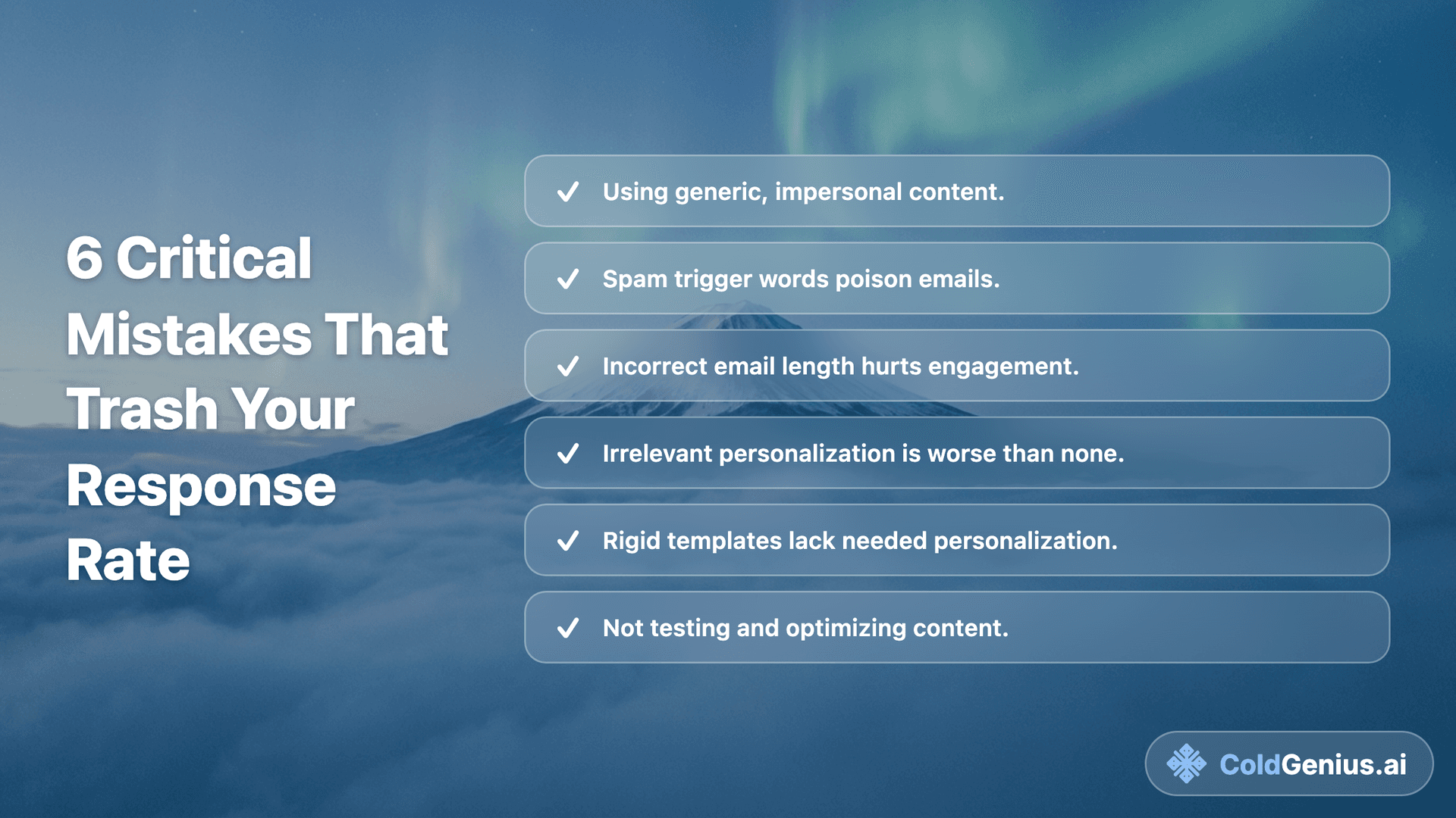 6 Critical Mistakes That Trash Your Response Rate